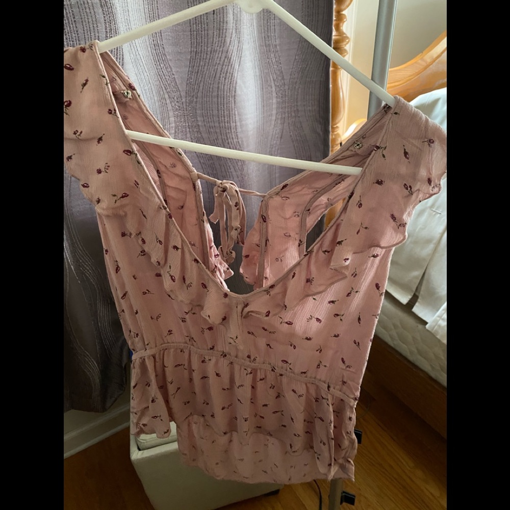 Floral print tank blouse